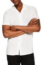 Men's Topman Revere Shirt - White