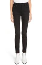 Women's Acne Studios Peg High Waist Skinny Jeans - Black