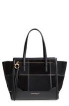 Salvatore Ferragamo Medium Amy Patchwork Leather Tote - None