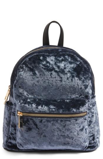 Bp. Mini Velvet Backpack - Blue