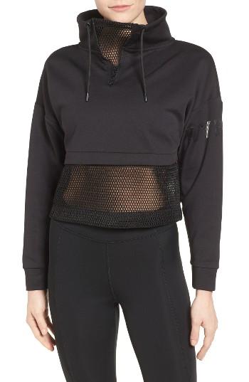 Women's Ivy Park Mesh Panel Funnel Sweatshirt