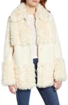 Women's Nvlt Camo Print Faux Fur Coat
