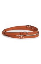 Women's Altuzarra Leather Wrap Belt /small - Caramel