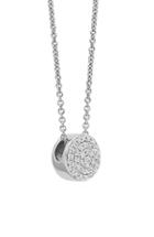 Women's Monica Vinader Ava Diamond Button Pendant Necklace