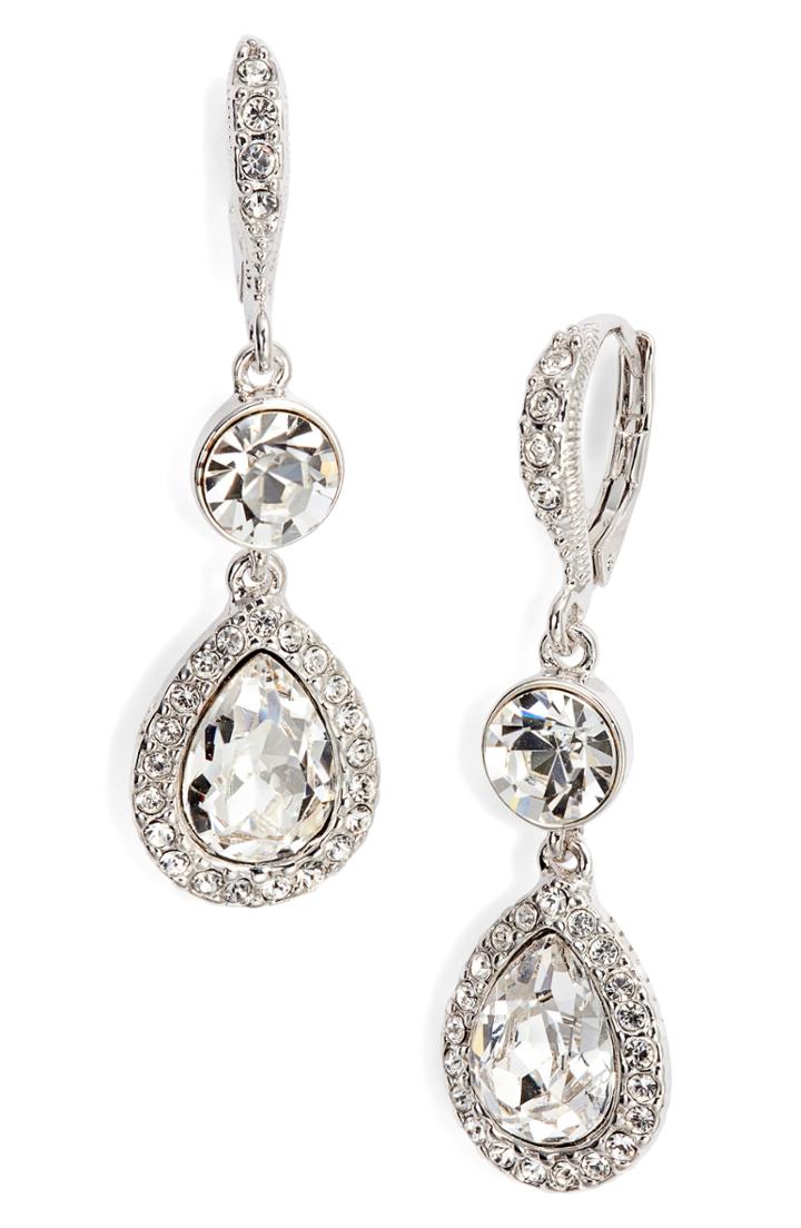Women's Givenchy Pave Crystal Drop Earrings