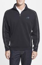 Men's Cutter & Buck Carolina Panthers - Edge Drytec Moisture Wicking Half Zip Pullover