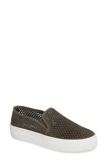 Women's Steve Madden Gills Perforated Slip-on Sneaker M - Green