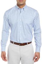 Men's Peter Millar Crown Ease Marketplace Regular Fit Check Sport Shirt - Blue