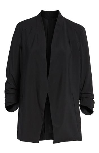 Women's Kenneth Cole New York Satin Back Crepe Blazer - Black