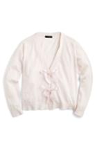 Women's J.crew Bow-front Cardigan, Size - Pink