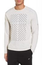 Men's Nike Tailwind Long Sleeve Running T-shirt, Size - Grey