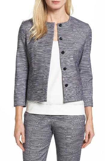 Women's Boss Jimesa Wool Blend Suit Jacket - Blue