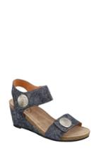 Women's Taos 'carousel 2' Wedge Sandal -5.5us / 36eu - Blue