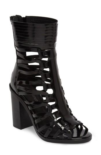 Women's Jeffrey Campbell Deportivo Strappy Bootie M - Black