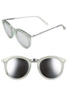 Women's Le Specs No Smirking 50mm Sunglasses - Olive Rubber/ Silver