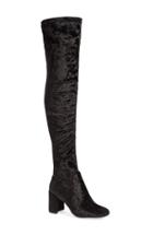 Women's Jeffrey Campbell 'cienega' Over The Knee Boot M - Black