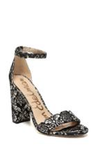 Women's Sam Edelman Yaro Ankle Strap Sandal .5 M - Black