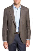 Men's Peter Millar Hyperlight Classic Fit Wool Sport Coat S - Brown