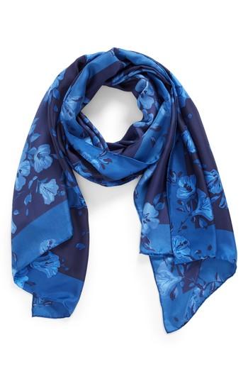 Women's Kate Spade New York Hibiscus Silk Scarf