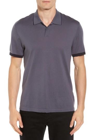 Men's James Perse Ringer Polo (m) - Grey