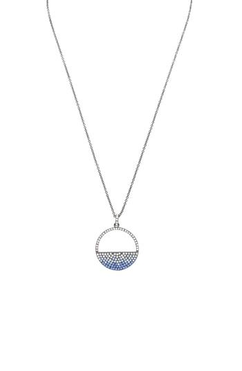 Women's Nina Cutout Pave Disc Pendant Necklace