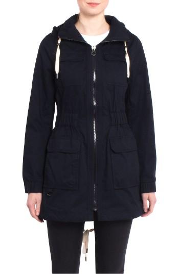 Women's Laundry By Shelli Segal Cotton Anorak - Blue