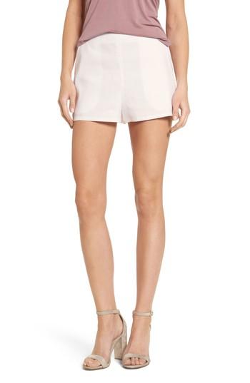 Women's Leith High Waist Linen Blend Shorts, Size - Ivory