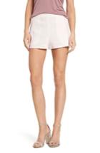 Women's Leith High Waist Linen Blend Shorts, Size - Ivory