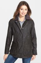 Women's Barbour Beadnell Waxed Cotton Jacket Us / 18 Uk - Green