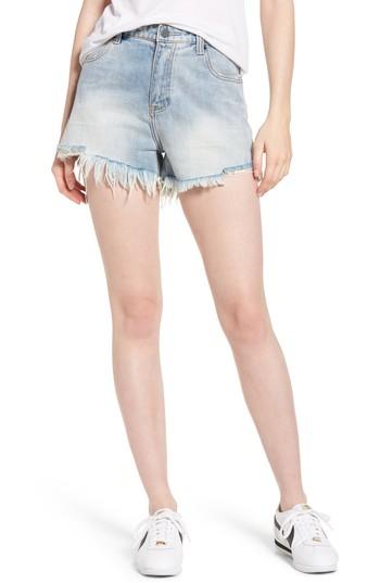 Women's Caara Arien High Waist Cutoff Denim Shorts - Blue