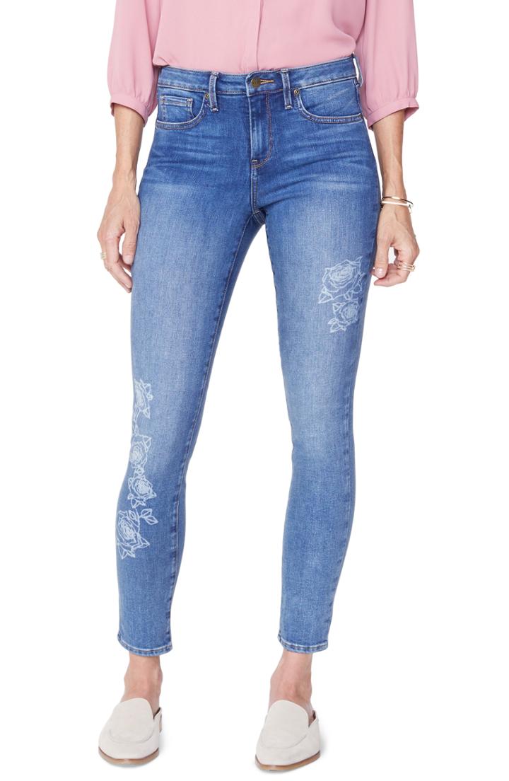 Women's Nydj Ami Laser Rose Ankle Skinny Jeans