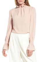 Women's Vince Camuto Smocked Neck Blouse - Pink