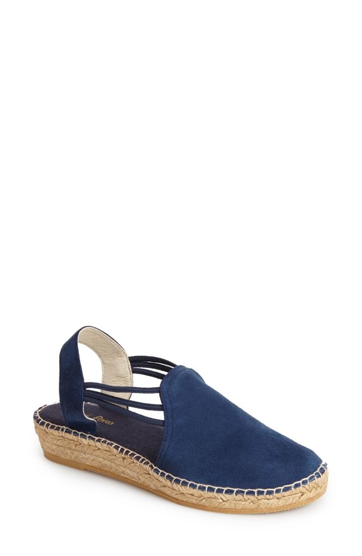 Women's Calvin Klein Nastassia Peep Toe Pump .5 M - Blue