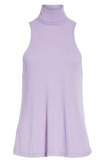 Women's Free People Topanga Sleeveless Turtleneck - Purple