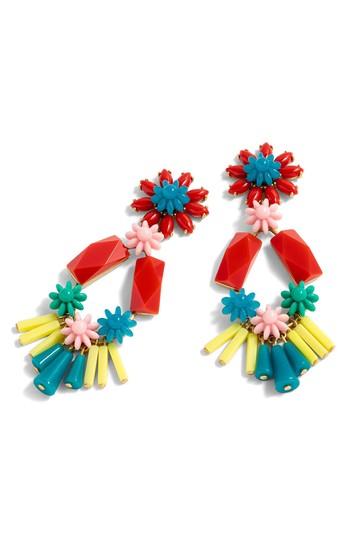 Women's J.crew Flower & Bead Chandelier Earrings