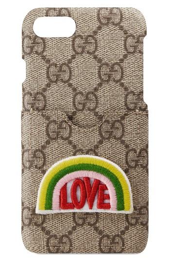 Gucci Gg Love Iphone 7 Case - Beige