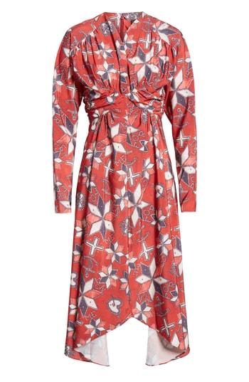 Women's Isabel Marant Tamara Techno Print Dress Us / 36 Fr - Red