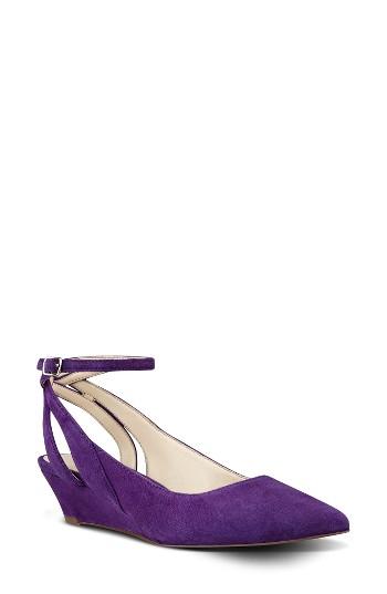 Women's Nine West Esme Wedge Pump M - Purple