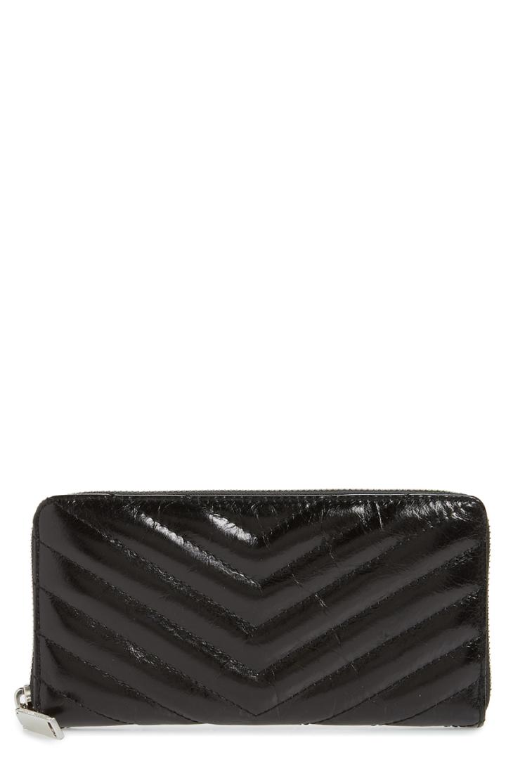 Women's Rebecca Minkoff Quilted Wallet - Black