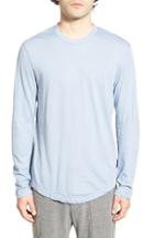 Men's James Perse Long Sleeve Crewneck T-shirt (l) - Blue