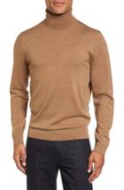 Men's Nordstrom Men's Shop Merino Wool Turtleneck Sweater - Brown