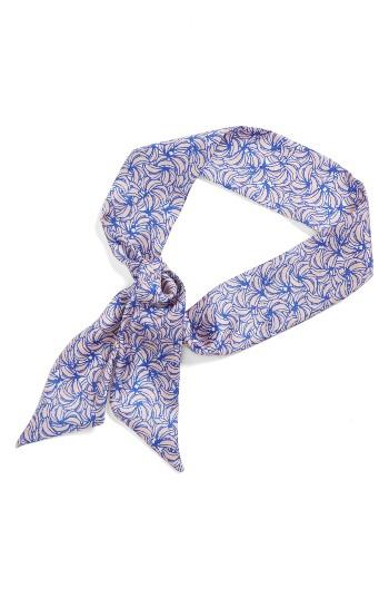 Women's Echo Plantains Skinny Silk Scarf, Size - Pink