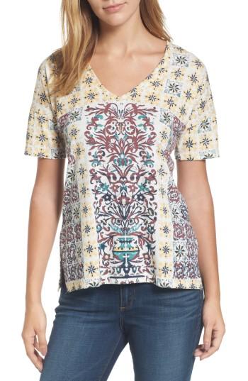 Women's Lucky Brand Moroccan Tile Print Tee