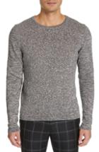 Men's Eidos Heathered Crewneck Linen & Cotton Sweater