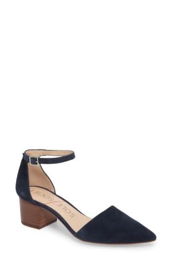 Women's Sole Society 'katarina' Block Heel Pump .5 M - Blue