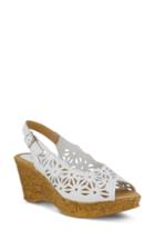 Women's Spring Step Abigail Platform Wedge Sandal .5-6us / 36eu - White
