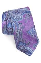 Men's Nordstrom Men's Shop Penay Paisley Silk Tie, Size - Purple