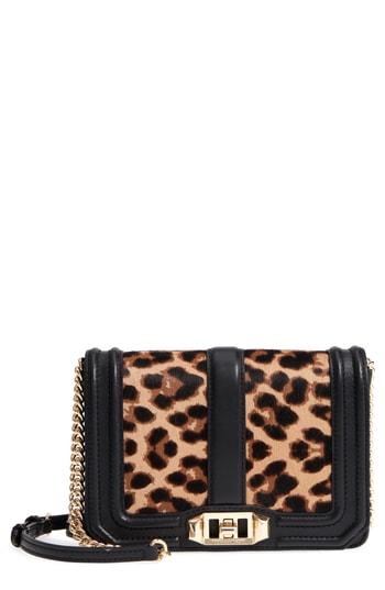 Rebecca Minkoff Small Love Genuine Calf Hair Crossbody Bag - Brown