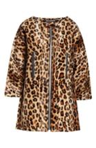 Women's Junya Watanabe Leopard Print Faux Fur Coat