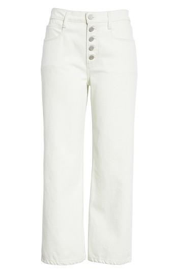 Women's A.l.c. Montag Wide Leg Crop Jeans - White
